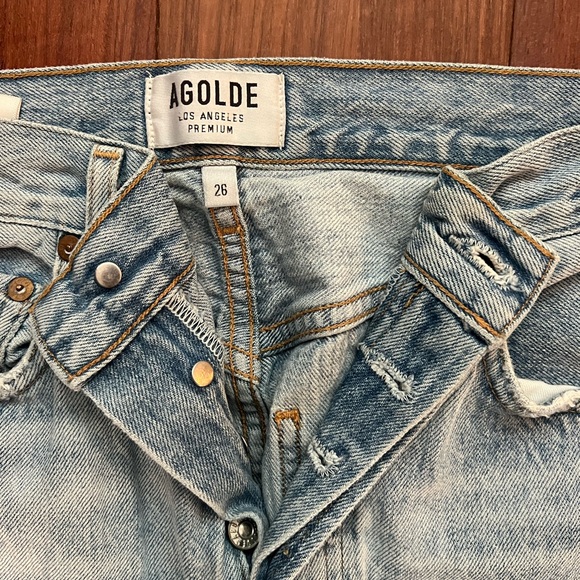 AGOLDE Riley High Rise Straight Crop in Shatter Size 26 - Picture 4 of 5